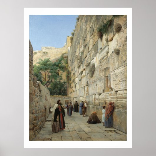 Wailing Wall von Gustav Bauernfeind Poster (Vorne)