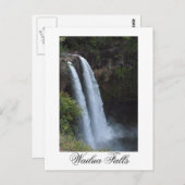 Wailua Falls Kauai Hawaii Postkarte (Vorne/Hinten)