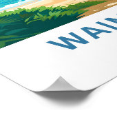 Waimanalo Hawaii Travel Print Poster (Ecke)