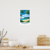 Waimanalo Hawaii Travel Print Poster (Küche)