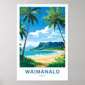 Waimanalo Hawaii Travel Print Poster (Vorne)
