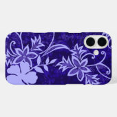 Waimanalo Hawaiian Hibiskus Batik Lila Case-Mate iPhone Hülle (Rückseite (Horizontal))