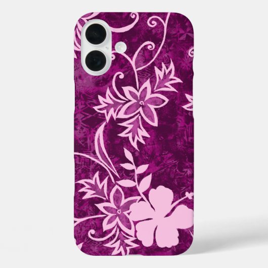 Waimanalo Hawaiian Hibiskus Batik Pink Case-Mate iPhone Hülle (Rückseite)