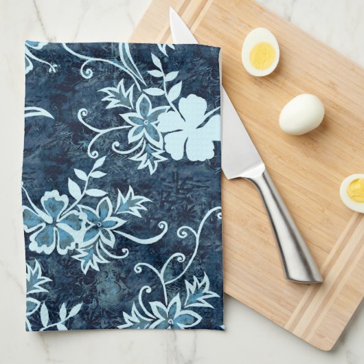 Waimanalo Hawaiian Hibiskus Küchentuch (Viertel Falte)