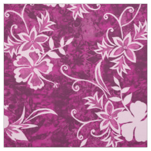 Waimanalo Hawaiianischer Hibiskus Batik Stoff