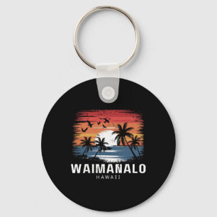 Waimanalo Strand Hawaii Surfen Surfer Schlüsselanhänger