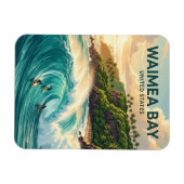 Waimea Bay Hawaii Magnet (Horizontal)
