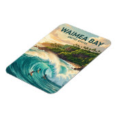 Waimea Bay Hawaii Magnet (Linke Seite)