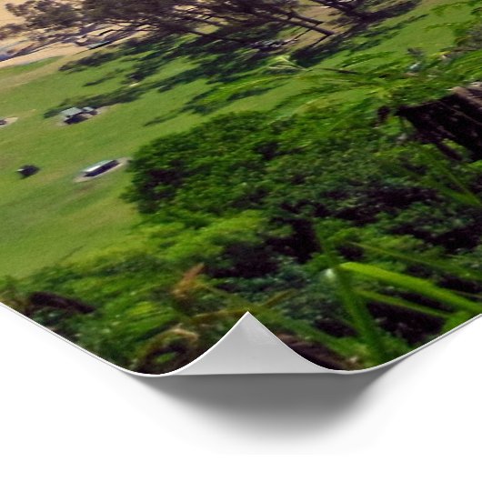 Waimea Bay, Oahu, Hawaii Poster (Ecke)