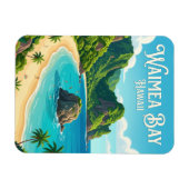 Waimea Bay USA Magnet (Horizontal)