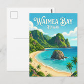 Waimea Bay USA Postkarte (Vorne/Hinten)