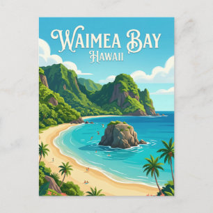Waimea Bay USA Postkarte