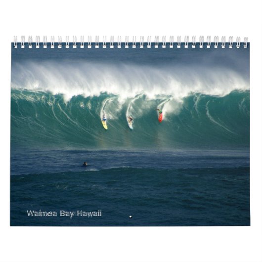 Waimea Bucht-großer Wellen-Kalender Kalender (Titelbild)
