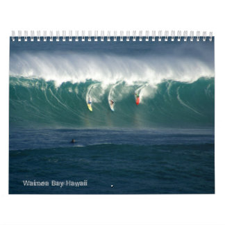 Waimea Bucht-großer Wellen-Kalender Kalender