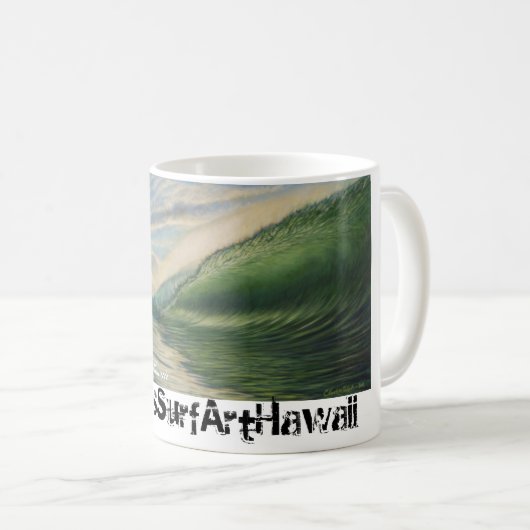 Waimea Bucht, Hawaii Kaffeetasse (VorderseiteRechts)