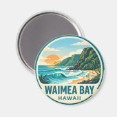 Waimea-Bucht Magnet (Vorderseite/Rückseite)