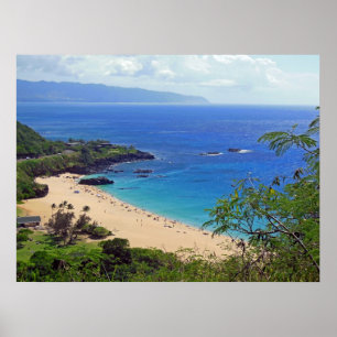 Waimea Bucht, Oahu, Hawaii Poster