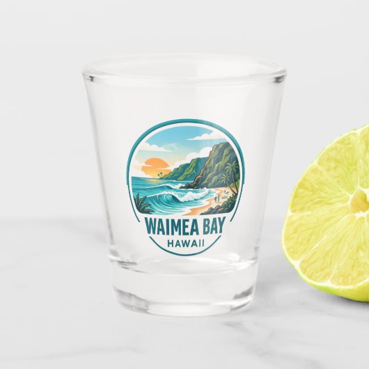 Waimea-Bucht Schnapsglas (Vorderseite)