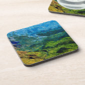 Waimea Canyon Abstrakt Impressionist Getränkeuntersetzer (Linke Seite)