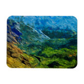 Waimea Canyon Abstrakt Impressionist Magnet (Horizontal)