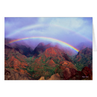 Waimea Canyon - Kauai - Hawaii - Double Rainbow