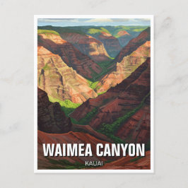 Waimea Canyon Kauai Hawaii Travel Postkarte
