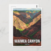 Waimea Canyon Kauai Hawaii Travel Postkarte (Vorne/Hinten)