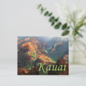Waimea Canyon Postcard Postkarte (Stehend Vorderseite)