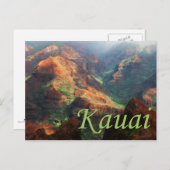 Waimea Canyon Postcard Postkarte (Vorne/Hinten)