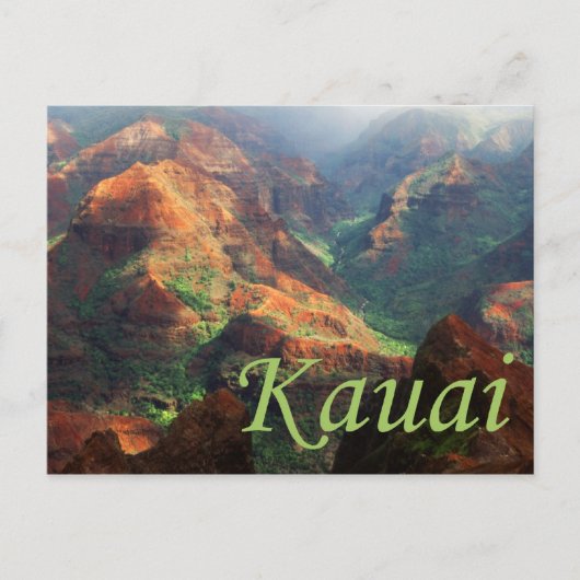 Waimea Canyon Postcard Postkarte (Vorderseite)