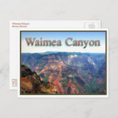 Waimea Canyon, Postkarte (Vorne/Hinten)