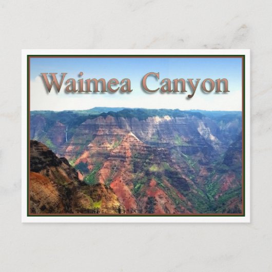 Waimea Canyon, Postkarte (Vorderseite)