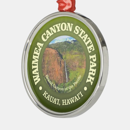 Waimea Canyon SP Ornament Aus Metall (Links)