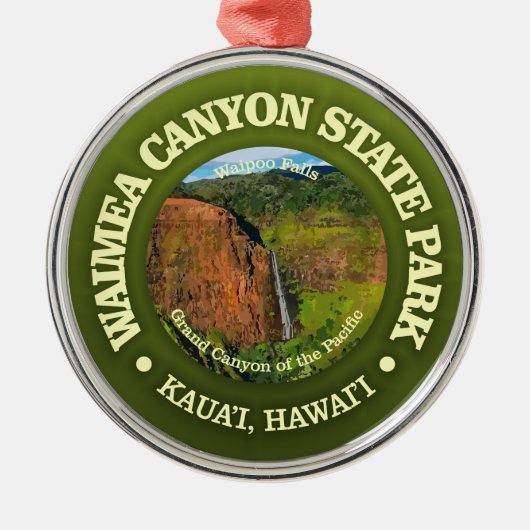 Waimea Canyon SP Ornament Aus Metall (Vorne)