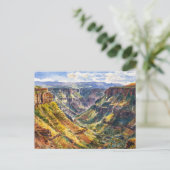 Waimea Canyon Staat Park, Aquarellmalerei Postkarte (Stehend Vorderseite)