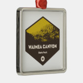 Waimea Canyon Staat Park Hawaii Ornament Aus Metall (Rechts)