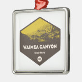 Waimea Canyon Staat Park Hawaii Ornament Aus Metall (Links)