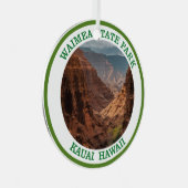 Waimea Canyon Staat Park, Hawaii Ornament Aus Metall (Vorderseite Rechts)