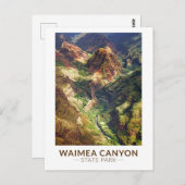 Waimea Canyon Staat Park Hawaii Postkarte (Vorne/Hinten)