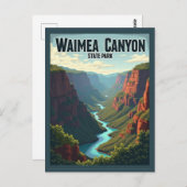 Waimea Canyon Staat Park, Postkarte (Vorne/Hinten)