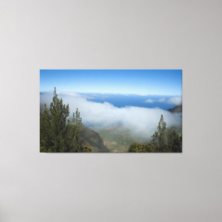 Waimea Canyon Über den Wolken, KauaFoesi Hawaii Leinwanddruck