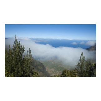 Waimea Canyon Über den Wolken Kauai Hawaii Fotodruck