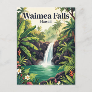Waimea Falls Hawaii Postkarte