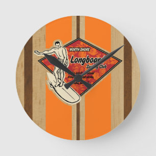 Waimea Surfboard Hawaiian Wall Uhren