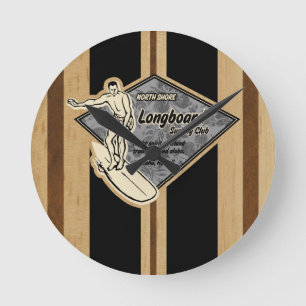 Waimea Surfboard Hawaiian Wall Uhren