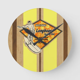 Waimea Surfboard Hawaiian Wanduhren