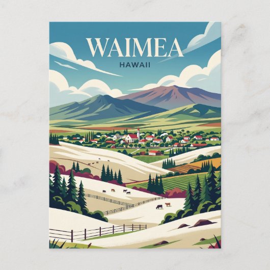 Waimea USA Postkarte (Vorderseite)