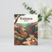 Waimea USA Postkarte (Stehend Vorderseite)
