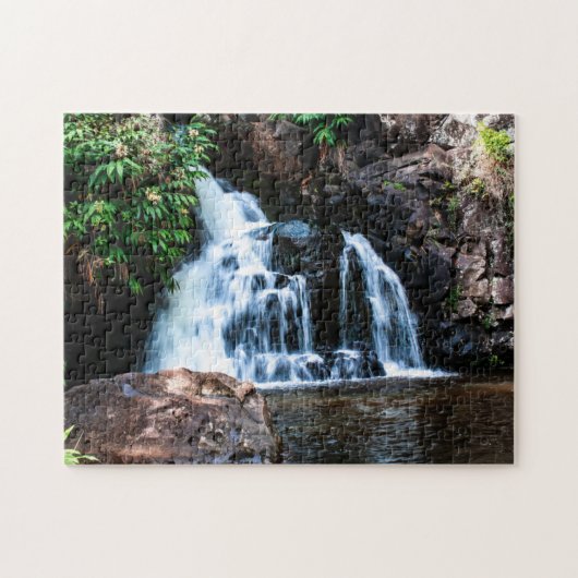 Waimea Wasserfall - lange Belichtung Puzzle (Horizontal)
