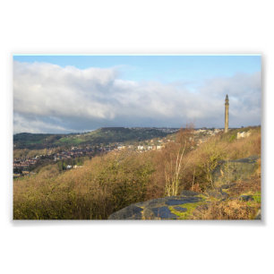 Wainhouse Tower von Albert Promenade, Halifax Fotodruck